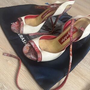 Italian handmade Tango dance shoes size38 heel9